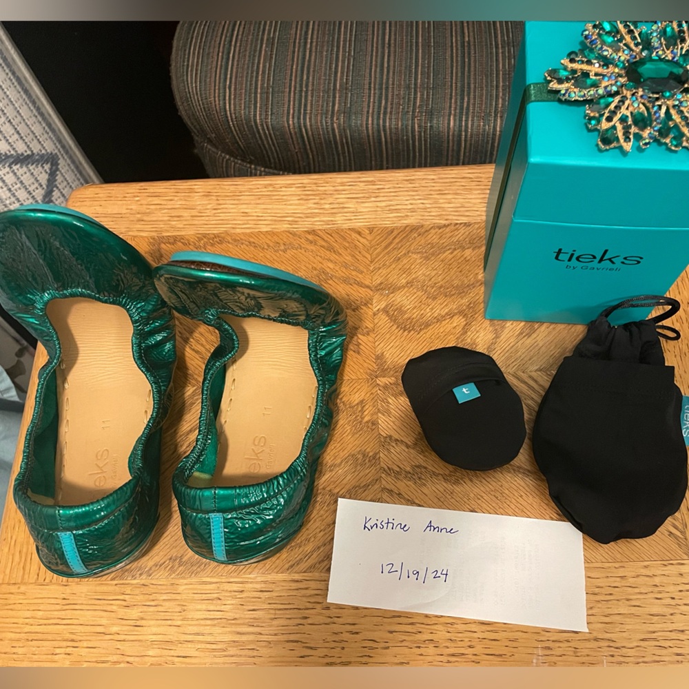 Tieks Emerald Size 11 EUC